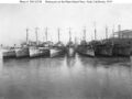 USS Hart и другие эсминцы на Мэр-Айленде, Военно-морская верфь, 1919 год.