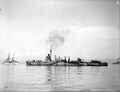 HMS Brighton в прибрежных водах Гриноке, Шотландия, 6 октября 1942 года.