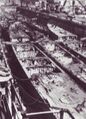 1946 год, разборка на металл. Рядом разбирают USS Whipple (DD-217).
