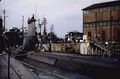 USS Stickleback пришвартована в Йокосуке, Япония, 1952 год.