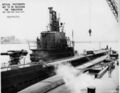 Спуск на воду USS Tinosa, креновые испытания 27.03.1943 г.