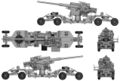Конструкция автомобильного транспортера зенитного орудия 12,7-cm Flak 40/1.