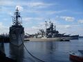 USS DD-850 Joseph P. Kennedy Jr. (1945) как экспонат музея Battleship Cove, Фолл-Ривер, штат Массачусетс