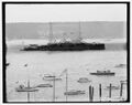 Броненосец USS Mississippi на параде Гудзона-Фултона