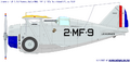Самолет F2F-1 из состава истребительной эскадрильи VMF-2