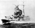 IJN Chikuma на практических стрельбах, 1941 г.
