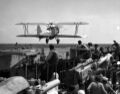 Martin BM-1 из состава VT-1S взлетает с палубы USS Lexington, 17 мая 1934 год.
