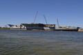 17 декабря 2014 г. полуразобраный корпус USS Forrestal