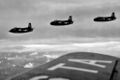 North American FJ-1 Fury из состава VF-51 Screaming Eagles в полете, 4 ноября 1948 года.
