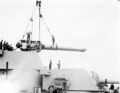 Замена орудий в ходе модернизации крейсера ARA Almirante Brown в 1943 г.