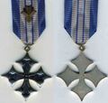 Памятный крест 19-й дивизии с планкой. Аверс и реверс