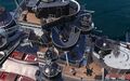 Счетверенные установки Vierling C/38 на линкоре VIII уровня Bismark.