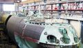 ПЛ Б-261 "Новороссийск" после стыковки блоков корпуса. Адмиралтейские верфи, г.Санкт-Петербург, конец апреля 2013 г. (Адмиралтеец. №21 / 2013 г.).