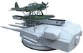 Кормовая башня «C» с катапультой и гидросамолетом Arado-196 линкора Scharnhorst, начало 1940 г.