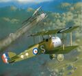 Художественное изображение Sopwith Camel в бою