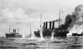 Кайзер Вильгельм дер Гроссе в бою с HMS HighFlyer 26 августа 1914