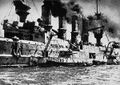 SMS Scharnhorst в Вальпараисо после битвы при Коронеле 1 ноября 1914 года во время Первой мировой войны.