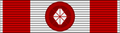 4 степень — знак ордена на нагрудной колодке с розеткой