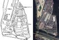 База-бункер подводных лодок «Эльба II»(план 1941 года и снимок со спутника 2004 года).