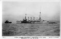Легкий крейсер SMS Nürnberg сразу после снятия с мели 14:00 3 июля 1919