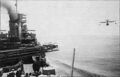 Испытательный запуск самолета КОР-2 с катапульты крейсера "Каганович", 1945 год