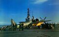 Прототип De Havilland Sea Hornet F.20 на авианосце HMS Ocean