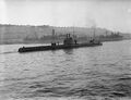 HMS Saracen в надводном положении. Между 7 и 10 февраля 1943 года, Алжир.