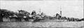 Крейсер "Каганович" в камуфляжной окраске, август 1945 года