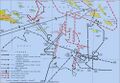 Карта боевых действий в Коралловом море.