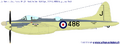 De Havilland Sea Hornet NF.21 с авианосца HMS Eagle