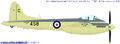 De Havilland Sea Hornet F.20 с авианосца HMS Implacable