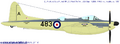 De Havilland Sea Hornet NF.21' с авианосца HMS Indomitable