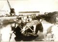 Остатки корпуса в устье Черной речки 1924 год