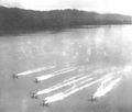 Одновременный взлёт гидроистребителей A6M2-N