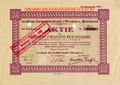 Акция AG Weser выпуска 1925 года