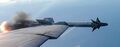 Пуск ракеты «воздух—воздух» AIM-9 Sidewinder
