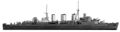 HMS Latona, 1941 г. Нестандартный искажающий камуфляж.