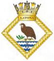 Герб HMS Latona.