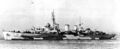 HMS Abdiel в четырехцветном искажающем камуфляже, начало 1943 г.