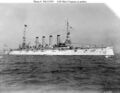 USS West Virginia на якоре 1908 год.