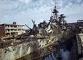 Крейсер Admiral Hipper в доке города Киль 1945 год