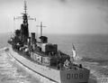 Вид на корму HMS Dainty (1950), октябрь 1964 года