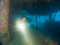 Дайвер в рубке Aikoku Maru