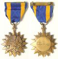 Воздушная медаль аверс, реверс.