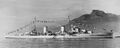HMS Amphion, на выходе из бухты Кейптауна