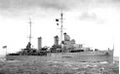 HMS Amphion на входе в Портсмут