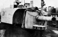 150-мм орудие SK L/45 образца 1906 г. в щитовой установке 1914 г. на крейсере SMS Nürnberg.