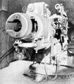150-мм орудие SK L/45 образца 1906 г. в щитовой установке 1914 г. на крейсере SMS Nürnberg.