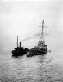 HMS Aretusa после подрыва на мине у Филикстоу, февраль 1916 г.