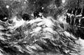 Бой у германского побережья в ночь на 25 марта 1916 г. Иллюстрация из британского журнала